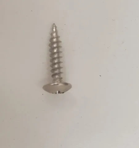 Attach the door(s) onto the cabinet. Use the long silver wood screw with rounded head. Screw locations are punched into the side of the face frame. Single door cabinet can have the door attached to open either directions.