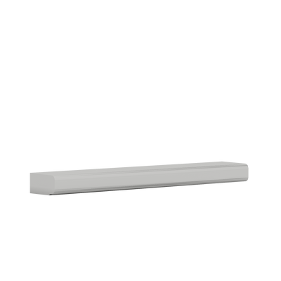 Light Rail Molding | RTA Unassembled | Monaco White Shaker Full Overlay