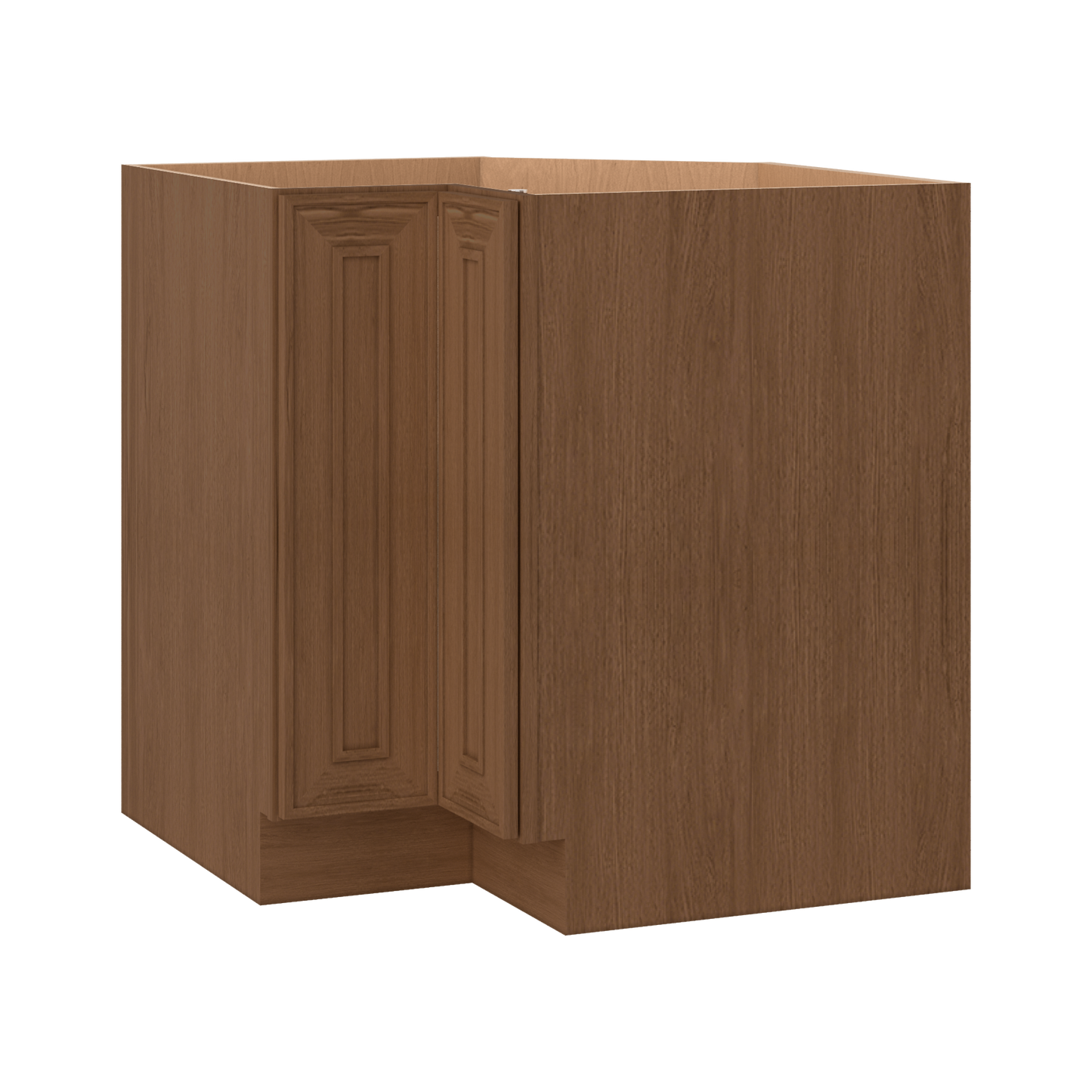 Lazy Susan 33" & 36" Base Elegant Craftsman Mocha Shaker Cabinets