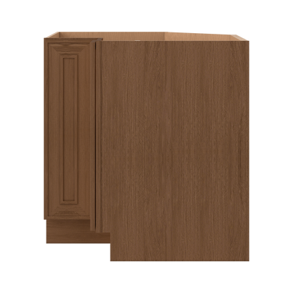 Lazy Susan 33" & 36" Base Elegant Craftsman Mocha Shaker Cabinets