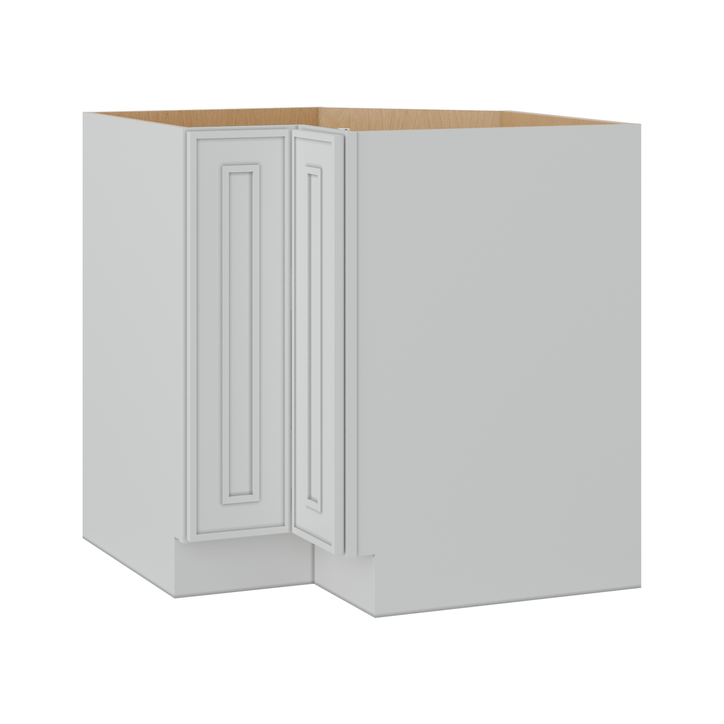 LS33 Lazy Susan Elegant White Craftsman Oak Shaker