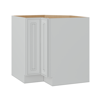 LS33 Lazy Susan Elegant White Craftsman Oak Shaker