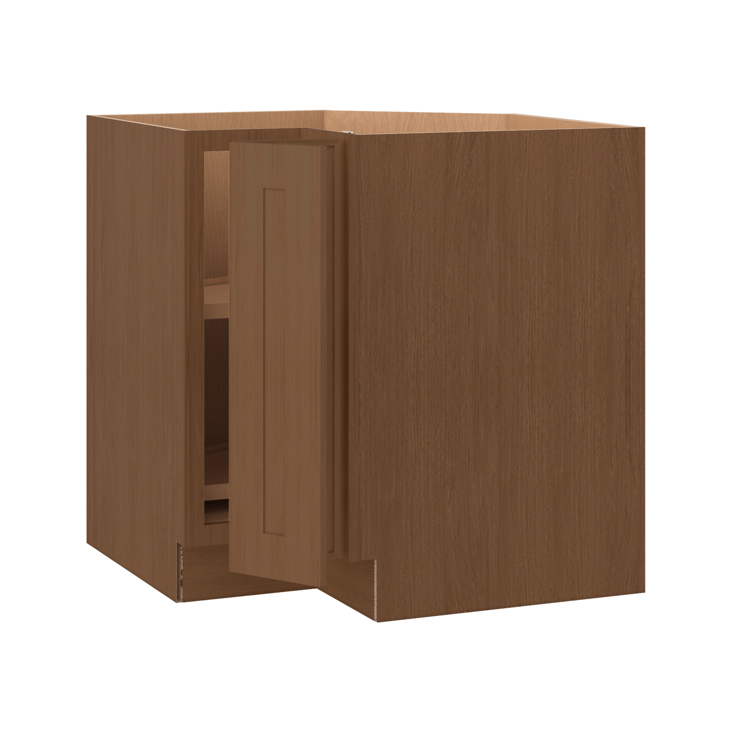 Lazy Susan 33" & 36" Base Elegant Craftsman Mocha Shaker Cabinets