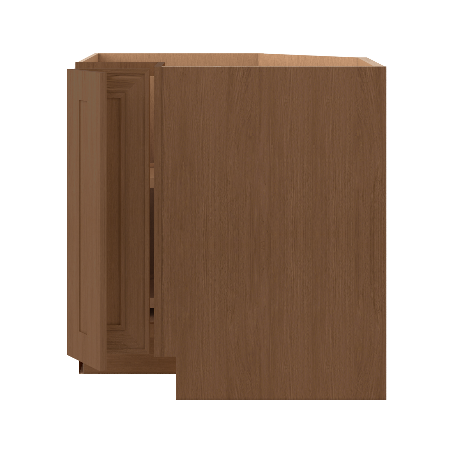Lazy Susan 33" & 36" Base Elegant Craftsman Mocha Shaker Cabinets