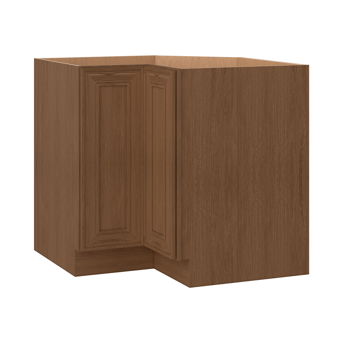 Lazy Susan 33" & 36" Base Elegant Craftsman Mocha Shaker Cabinets
