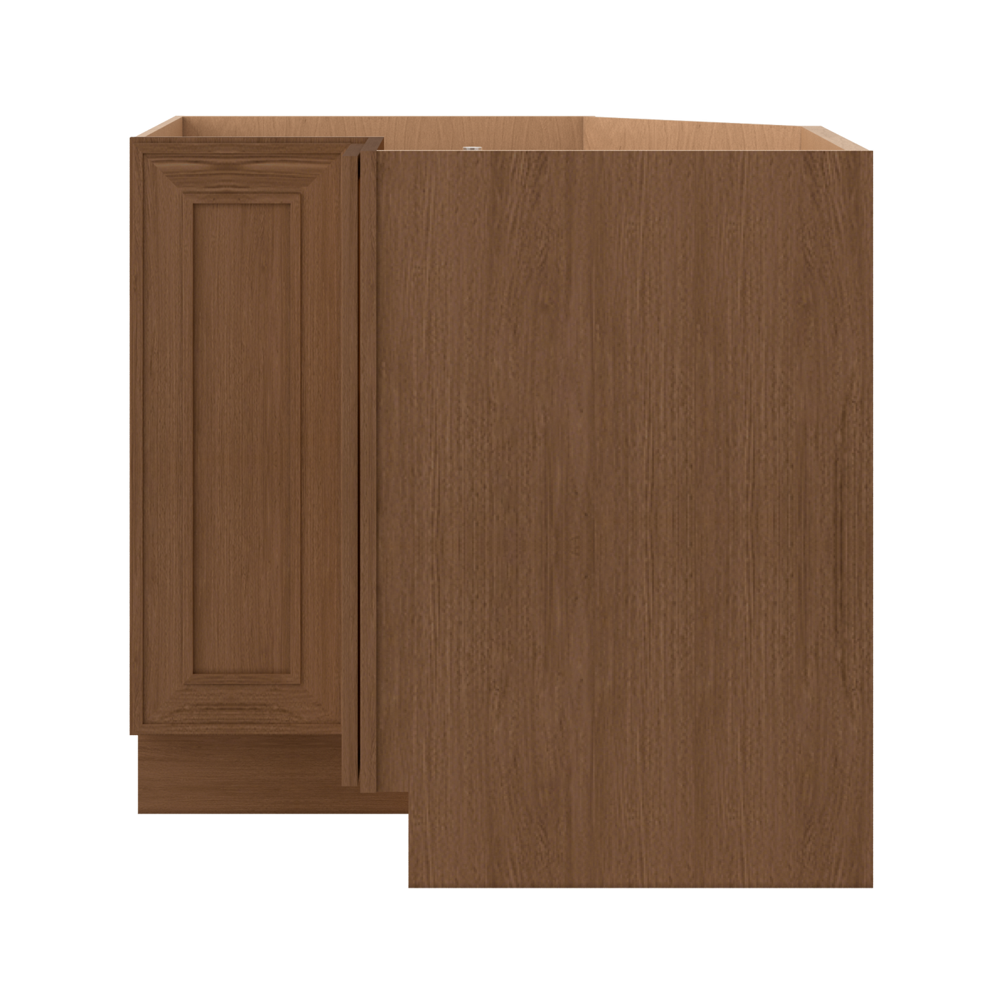 Lazy Susan 33" & 36" Base Elegant Craftsman Mocha Shaker Cabinets