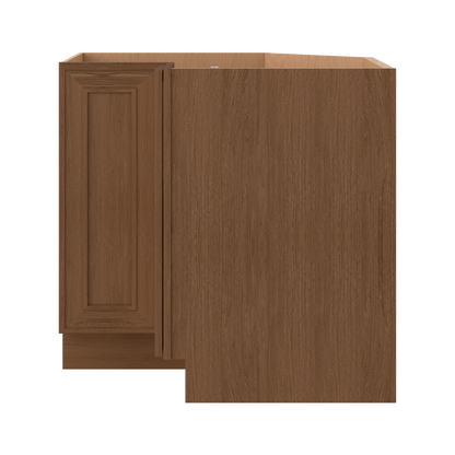 Lazy Susan 33" & 36" Base Elegant Craftsman Mocha Shaker Cabinets