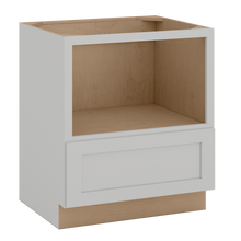 30" Microwave Base Cabinet | RTA Unassembled | Premium Shaker White Full Overlay