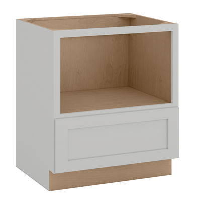 30" Microwave Base Cabinet | RTA Unassembled | Premium Shaker White Full Overlay