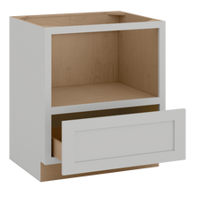 30" Microwave Base Cabinet | RTA Unassembled | Premium Shaker White Full Overlay