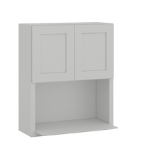 18" and 36" Tall | 30" Width | Microwave Wall Cabinet | RTA Unassembled | Premium White Shaker Full Overlay