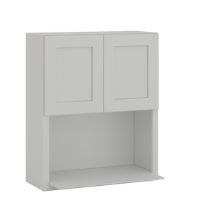 18" and 36" Tall | 30" Width | Microwave Wall Cabinet | RTA Unassembled | Premium White Shaker Full Overlay