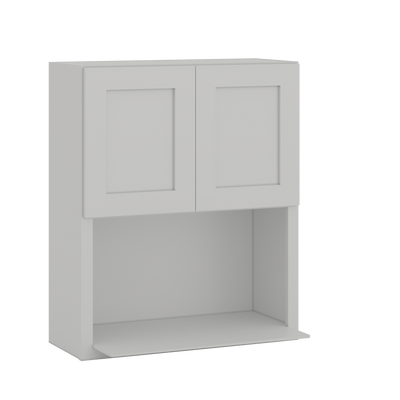 18" and 36" Tall | 30" Width | Microwave Wall Cabinet | RTA Unassembled | Premium White Shaker Full Overlay
