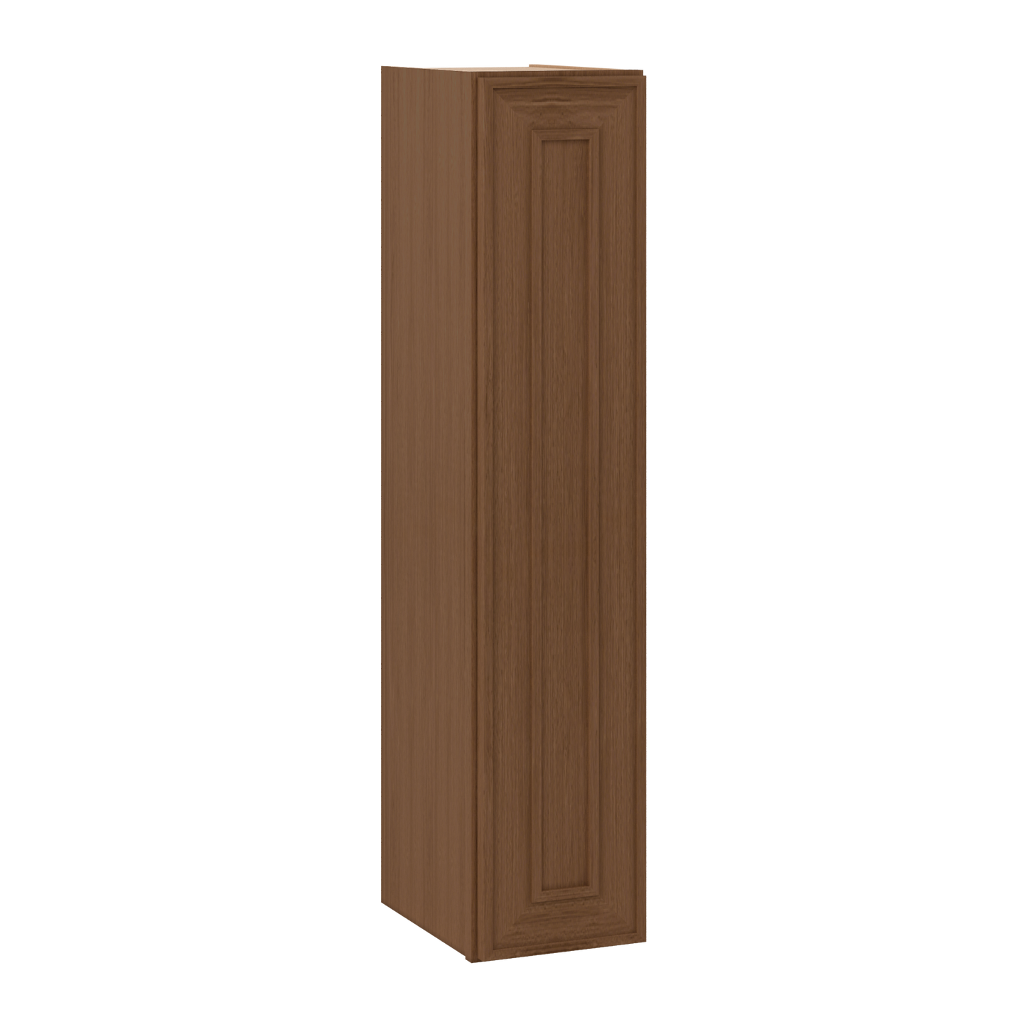 Mocha Shaker 42-inch tall wall kitchen cabinet, Elegant Oak Craftsman, 1-1/4 inch overlay, single door RTA