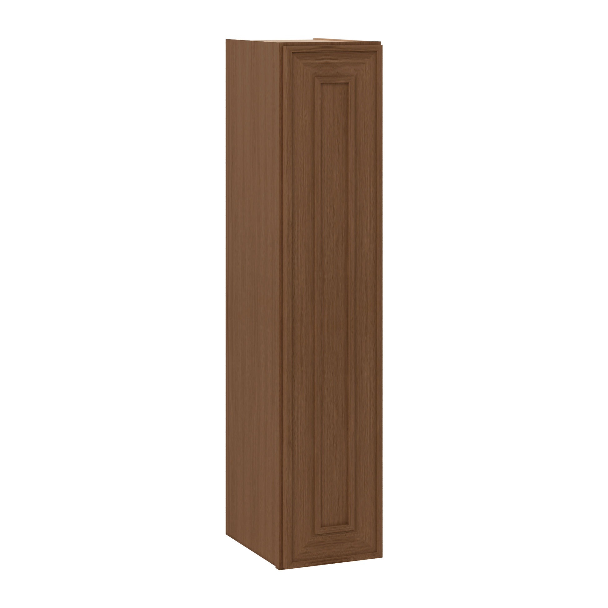 Mocha Shaker 42-inch tall wall kitchen cabinet, Elegant Oak Craftsman, 1-1/4 inch overlay, single door RTA