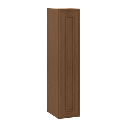 Mocha Shaker 42-inch tall wall kitchen cabinet, Elegant Oak Craftsman, 1-1/4 inch overlay, single door RTA