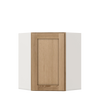 Natural Color White Oak Shaker Overlay kitchen cabinets - Wall Diagonal Corner Cabinet