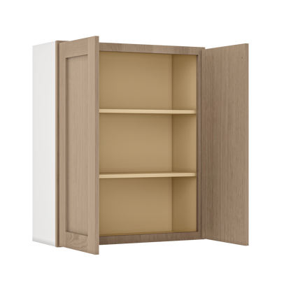 Natural white oak shaker wall cabinet 24"–36" RTA kitchen cabinet – view 6