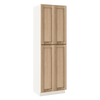 84" Tall Pantry Natural Color White Oak Shaker 1-1/4" Overlay Cabinet Available 18", 24", 30" & 36" Wide