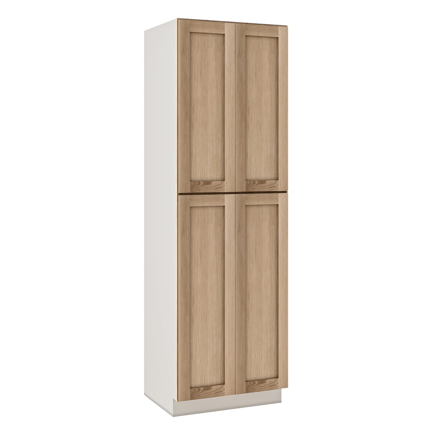 Natural white oak shaker pantry cabinet 18"–96" RTA kitchen cabinet – view 6