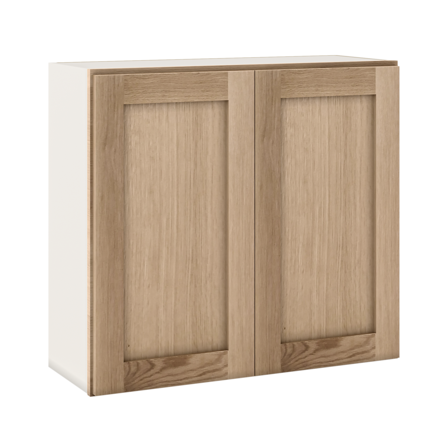 Natural white oak shaker wall cabinet 24"–36" RTA kitchen cabinet – view 11