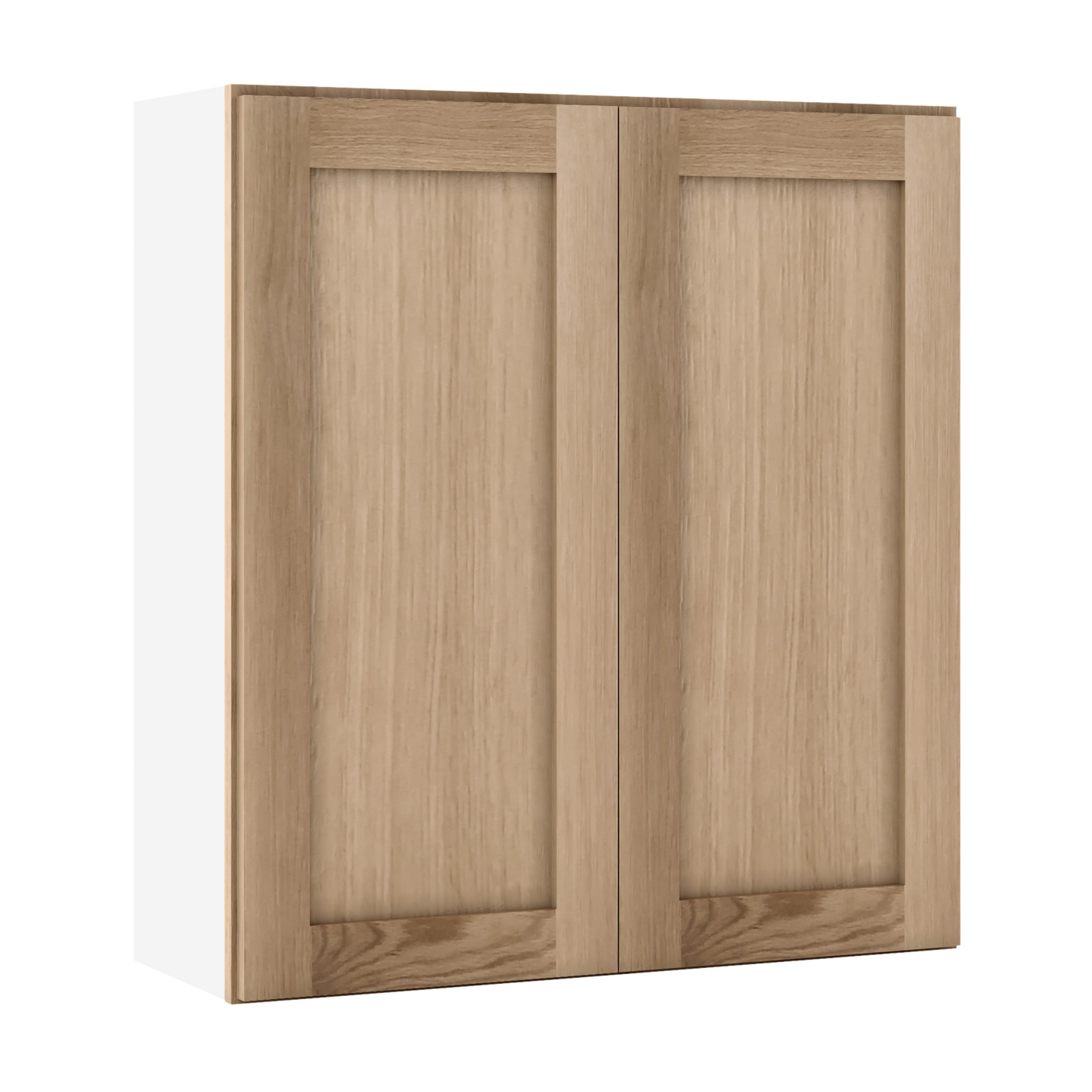 Natural white oak shaker wall cabinet 24"–36" RTA kitchen cabinet – view 7
