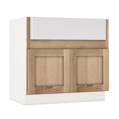 Farm Sink Base 36" Natural White Oak Shaker