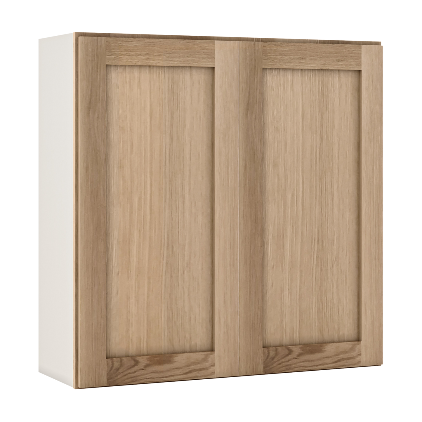 Natural white oak shaker wall cabinet 24"–36" RTA kitchen cabinet – view 9