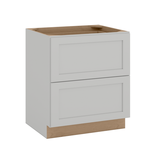 Northpoint Polar White 2 Drawer Base cabinet