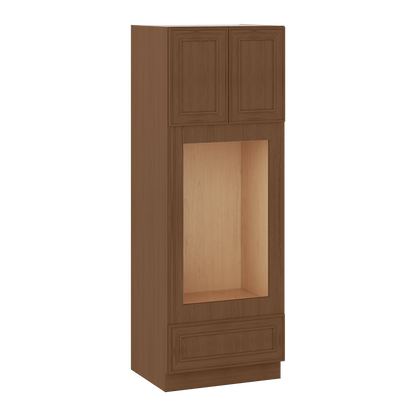 84" Tall Pantry 18", 24", 30" & 36" Wide Elegant Craftsman Mocha Shaker 1-1/4" Overlay Cabinet