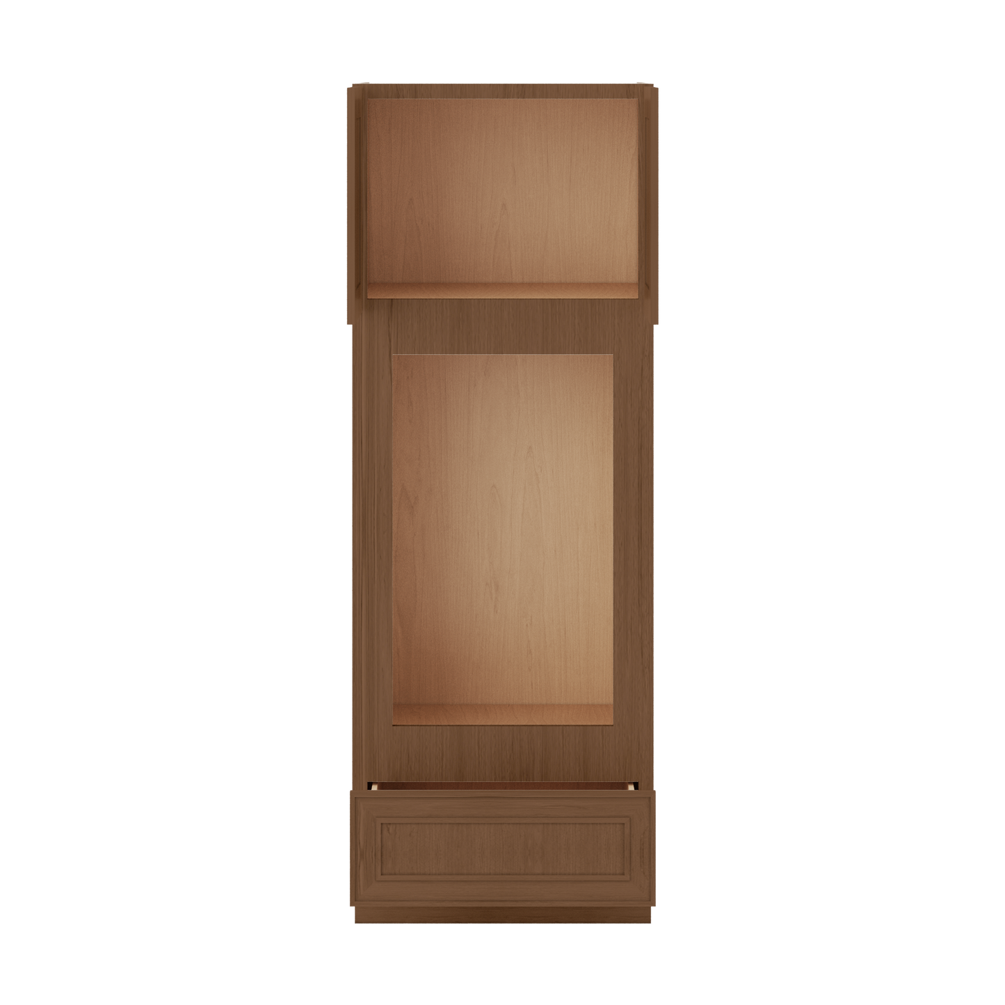 84" Tall Pantry 18", 24", 30" & 36" Wide Elegant Craftsman Mocha Shaker 1-1/4" Overlay Cabinet