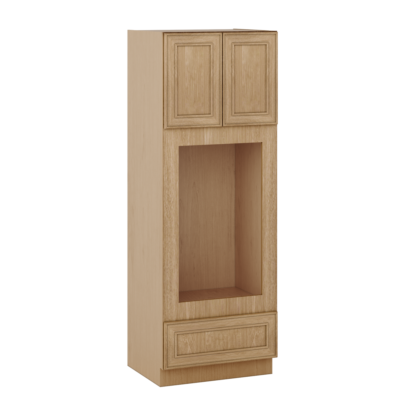Wall Oven 30" & 33" Wide Elegant Oak Shaker 1-1/4" Overlay Cabinet