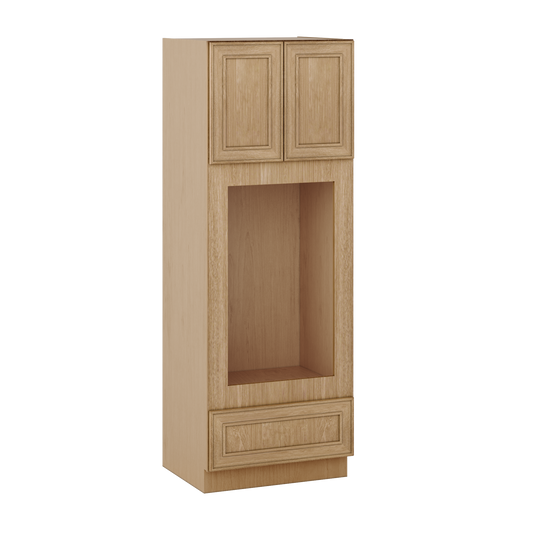 Wall Oven 30" & 33" Wide Elegant Oak Shaker 1-1/4" Overlay Cabinet