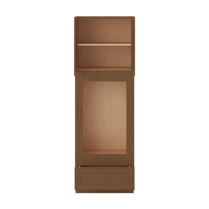 90" Tall Pantry 18", 24", 30" & 36" Wide Elegant Craftsman Mocha Shaker 1-1/4" Overlay Cabinet