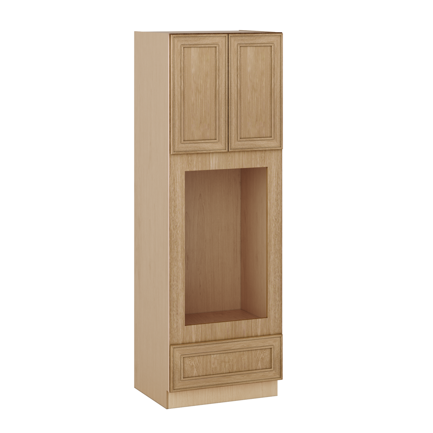 Wall Oven 30" & 33" Wide Elegant Oak Shaker 1-1/4" Overlay Cabinet