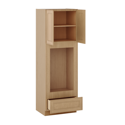 Wall Oven 30" & 33" Wide Elegant Oak Shaker 1-1/4" Overlay Cabinet