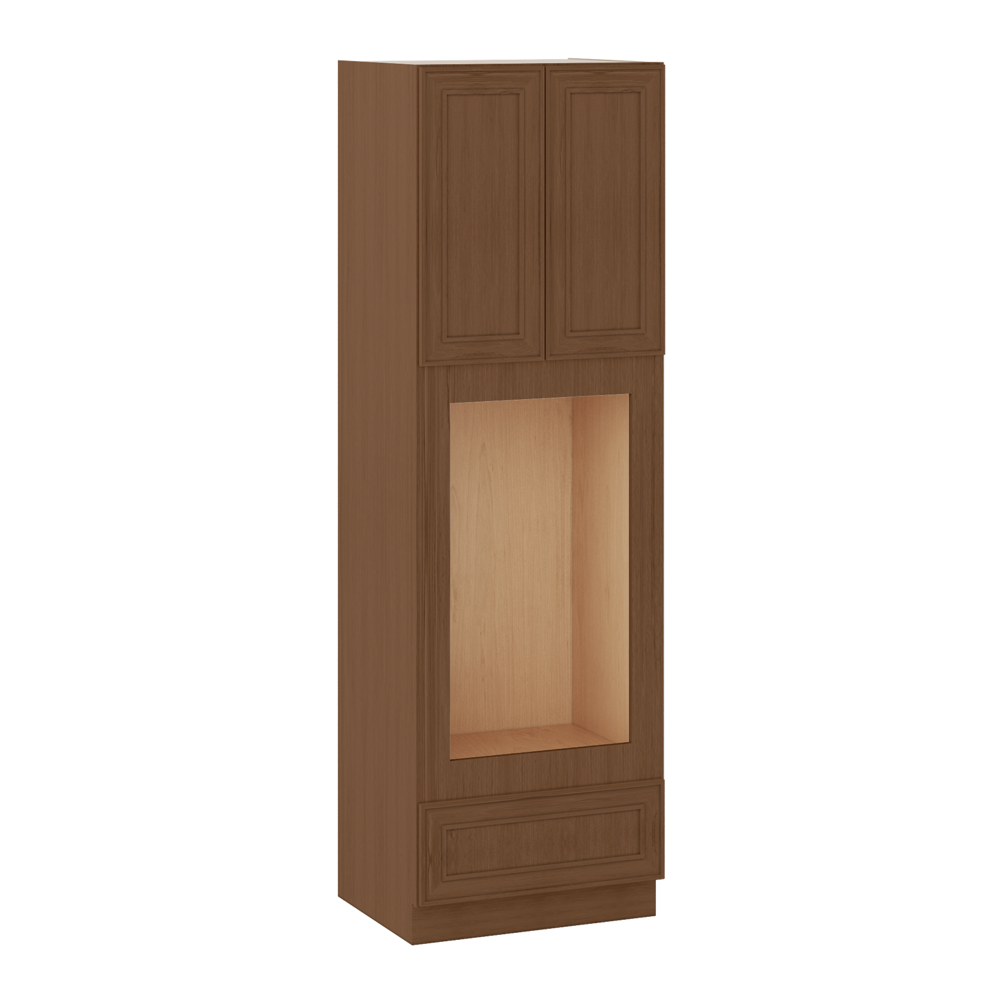 Wall Oven 30" & 33" Wide Elegant Craftsman Mocha Shaker 1-1/4" Overlay Cabinet