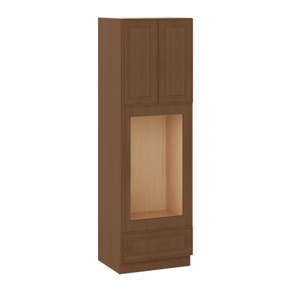 Wall Oven 30" & 33" Wide Elegant Craftsman Mocha Shaker 1-1/4" Overlay Cabinet