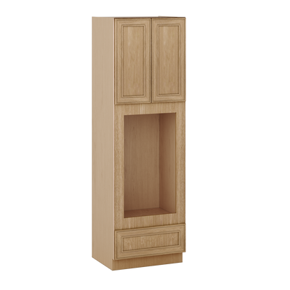 Wall Oven 30" & 33" Wide Elegant Oak Shaker 1-1/4" Overlay Cabinet