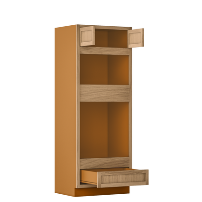 Wall Oven White Oak Inset Shaker Cabinet 31.5" & 33 Wide Wide