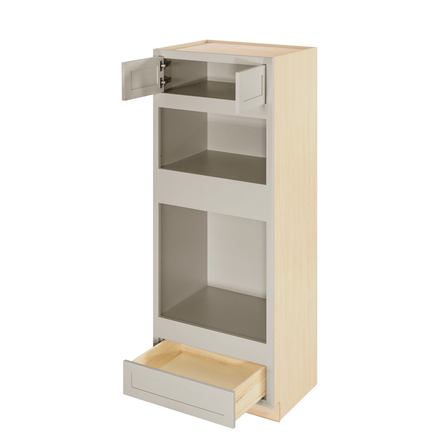 Wall Oven Tuscan Gray Inset Shaker Cabinet 31.5" Wide