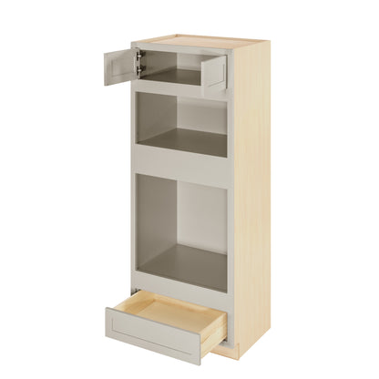 Wall Oven Tuscan Gray Inset Shaker Cabinet 31.5" Wide