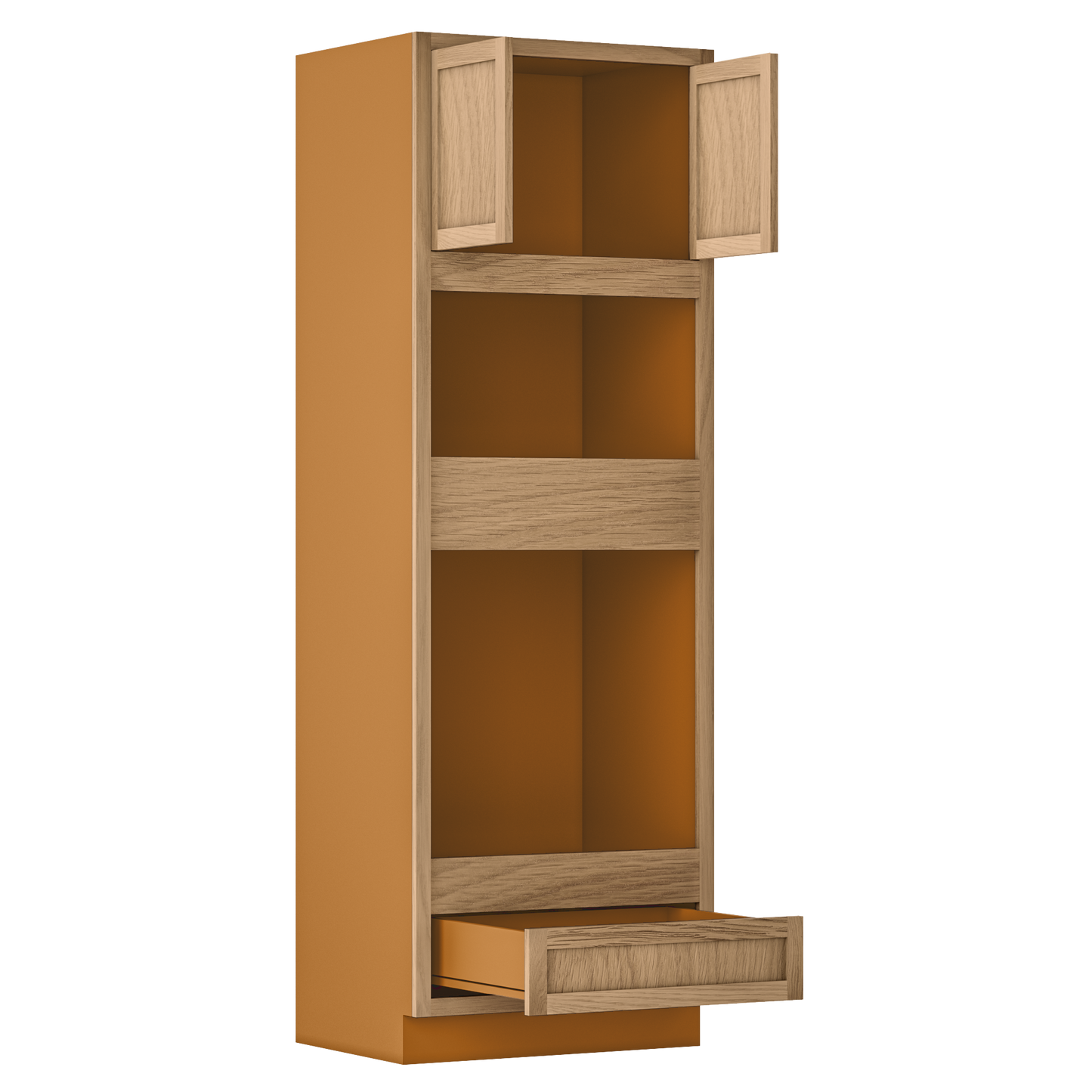 Wall Oven White Oak Inset Shaker Cabinet 31.5" & 33 Wide Wide