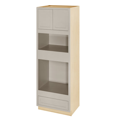 Wall Oven Tuscan Gray Inset Shaker Cabinet 31.5" Wide