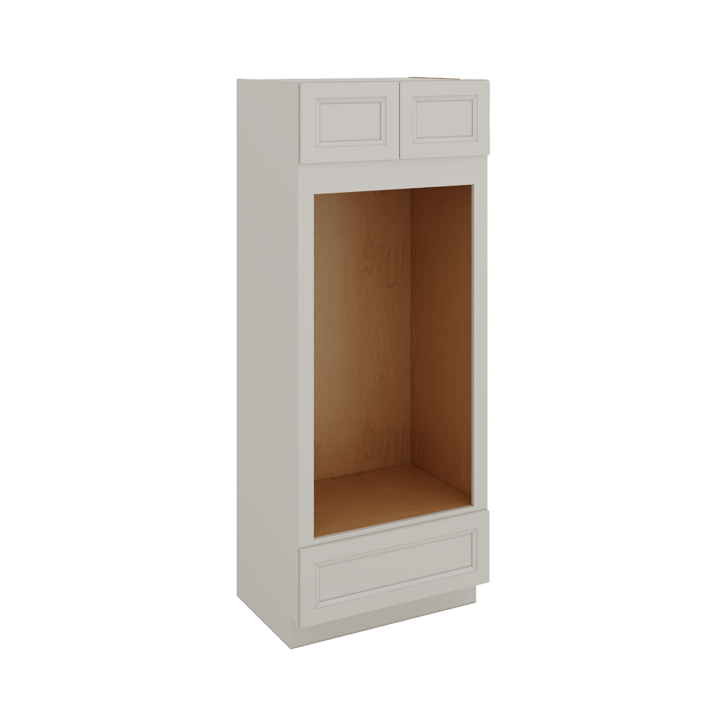 Wall Oven White Double Shaker 1-1/4" Overlay Cabinet 30" & 33" Wide