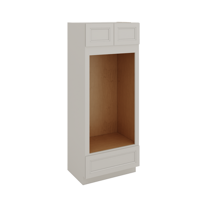 Wall Oven Manhattan Cream Shaker 1-1/4" Overlay Cabinet 33" Wide