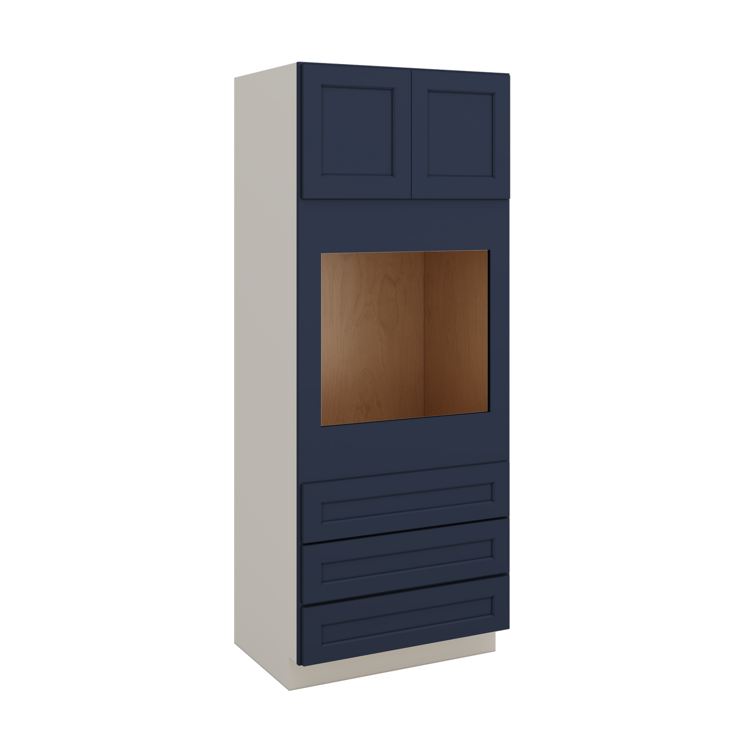 Wall Oven NB29 Naval Blue Shaker 1-1/4" Overlay Cabinet 33" Wide