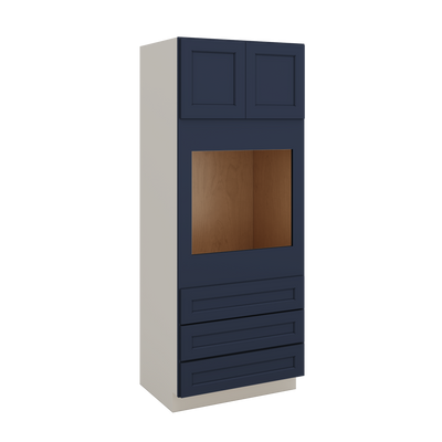 Wall Oven 29NB Naval Blue Shaker 1-1/4" Overlay Cabinet 33" Wide
