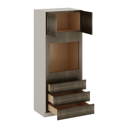 Wall Oven Huntington Cinder Double Shaker Cabinet 33" Wide