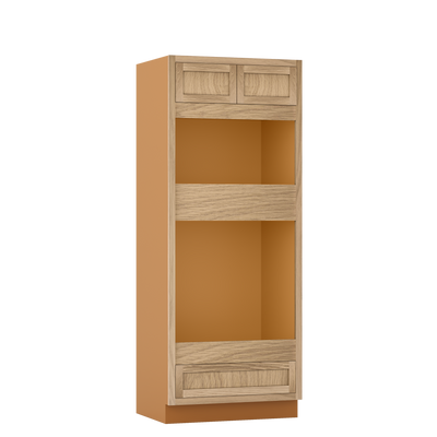 Wall Oven White Oak Inset Shaker Cabinet 31.5" & 33 Wide Wide